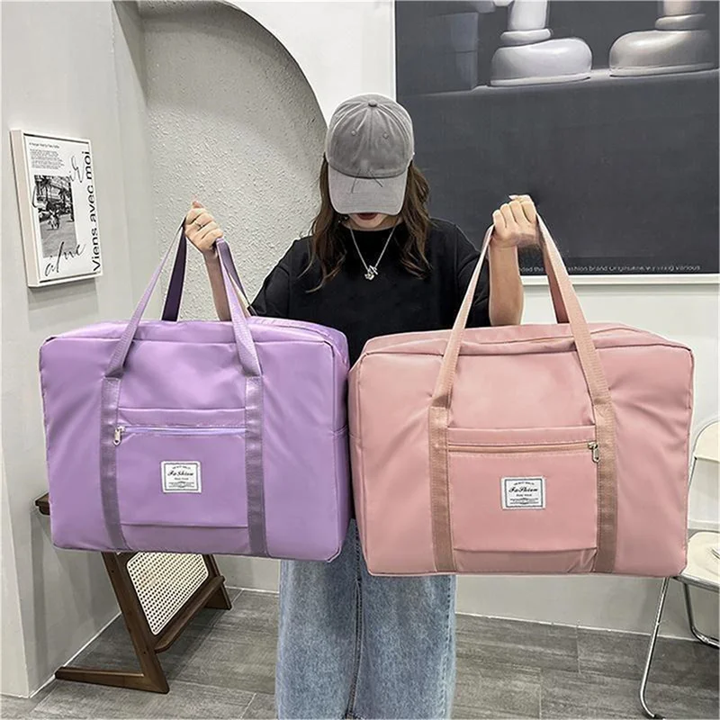 Luxury Yoga Bags - กระเป๋าเดินทางแบบพับได้ ความจุขนาดใหญ่ กันน้ำ กระเป๋าถือ กระเป๋าเดินทางแบบดัฟเฟิล กระเป๋าเก็บของสำหรับออกกำลังกาย