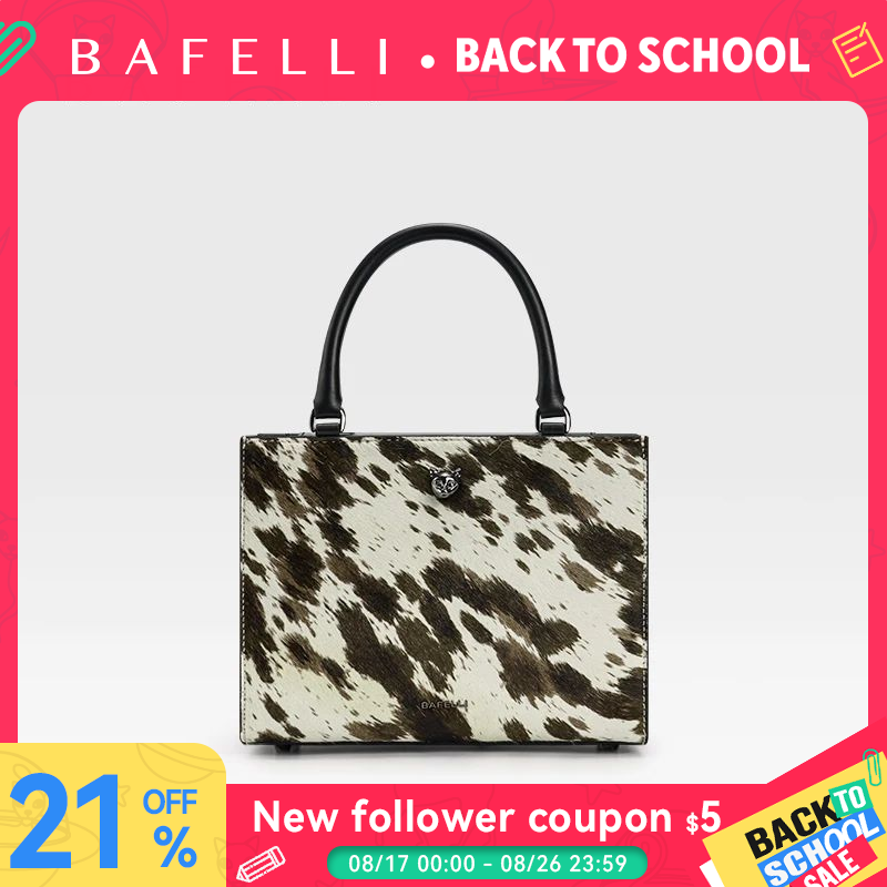 Luxury Bags Medium Size - BAFELLI 2026 ซีรีส์หนังและขนสัตว์แบบผสมผสาน, กระเป๋าถือสำหรับเดินทางขนาดเล็กและขนาดกลาง, กระเป๋าสะพายข้าง, กระเป๋าผู้หญิงสไตล์หรูหราแบบเบาๆ