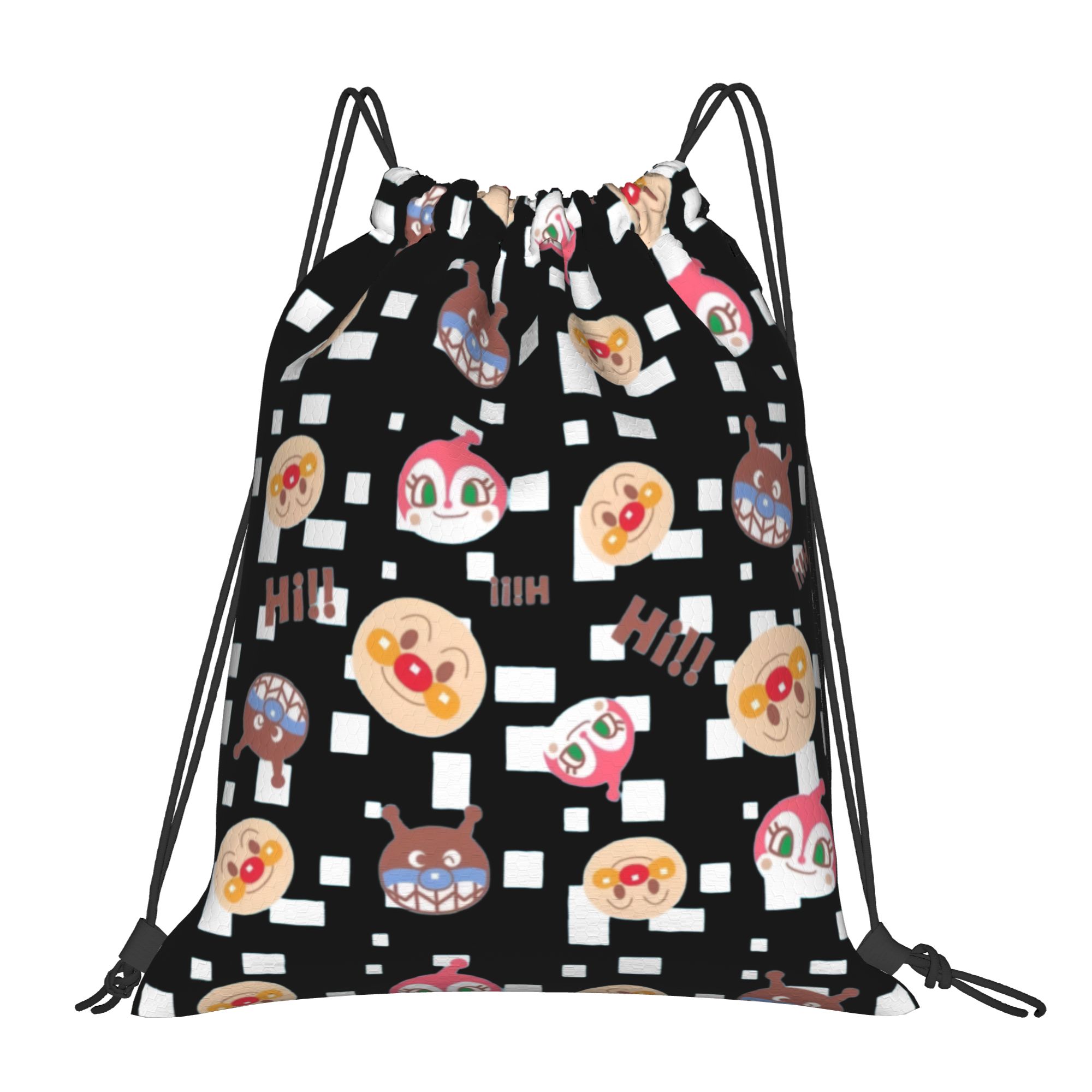 Luxury Yoga Bags - กระเป๋าเป้สะพายหลังแบบมีเชือกผูก Anpanmans แบบกำหนดเองสำหรับผู้ชายผู้หญิงน้ำหนักเบาการ์ตูนยิมกีฬากระเป๋าเป้สะพายหลังสำหรับโยคะ