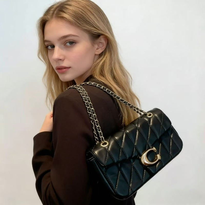 Luxury Quilted Bags - กระเป๋าสะพายข้างผู้หญิงสุดหรู กระเป๋าหนังพรีเมียม ดีไซน์วินเทจ พร้อมสายสะพายไหล่ปรับระดับได้และถอดออกได้