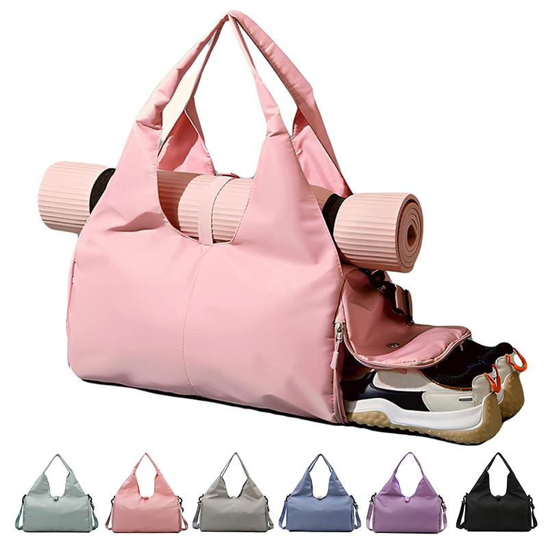 Luxury Yoga Bags - กระเป๋าเก็บเสื่อโยคะไนลอนแบบพกพา กระเป๋ากีฬาออกกำลังกายสำหรับผู้ชายผู้หญิง กระเป๋าเดินทางกลางแจ้ง กระเป๋าฟิตเนส กระเป๋าออกกำลังกาย