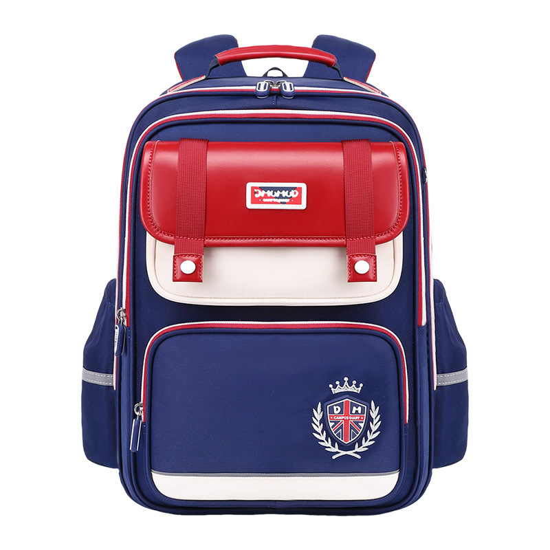 Luxury Bags For Kids - กระเป๋าเป้สะพายหลังเด็กอังกฤษ กระเป๋านักเรียนระดับประถม กระเป๋าเป้สะพายหลังเด็กชายหญิง กระเป๋าหนังสือความจุขนาดใหญ่ กระเป๋าเป้ป้องกันกระดูกสันหลังแบบหรูหรา