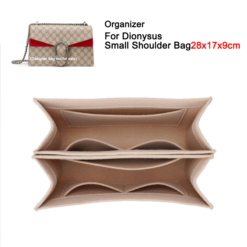 Luxury Bags Medium Size - ซับในจัดกระเป๋า1คู่สำหรับกระเป๋าสะพายไหล่ขนาดกลางขนาดเล็กไดโอนิซุส28x17x9กระเป๋าด้านในพอดีกับกระเป๋าหรูหรานักออกแบบ