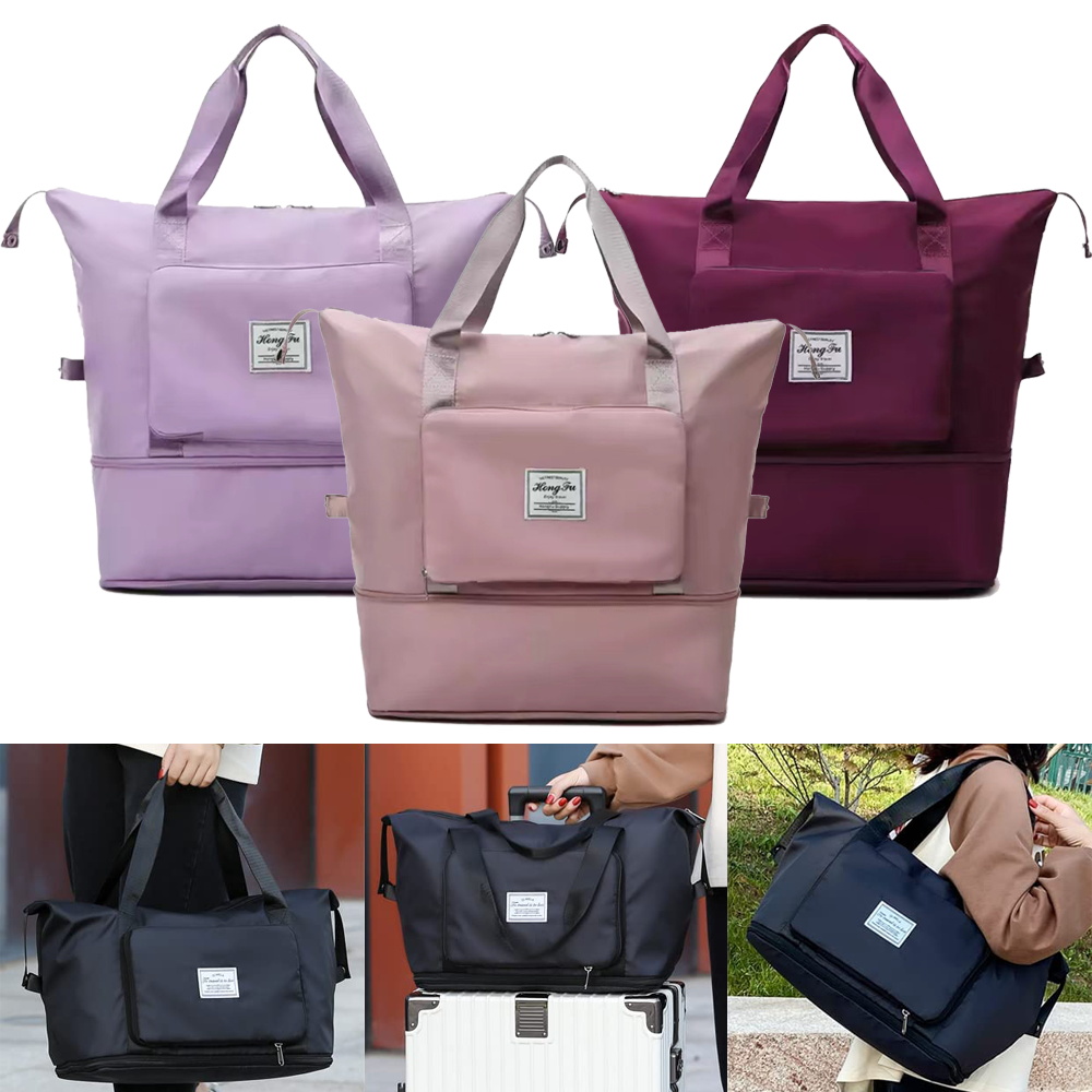 Luxury Yoga Bags - ขนาดใหญ่ความจุพับกระเป๋าเดินทางกันน้ํากระเป๋าเดินทาง Tote กระเป๋าถือ Duffle กระเป๋าผู้หญิงยิมโยคะกระเป๋า