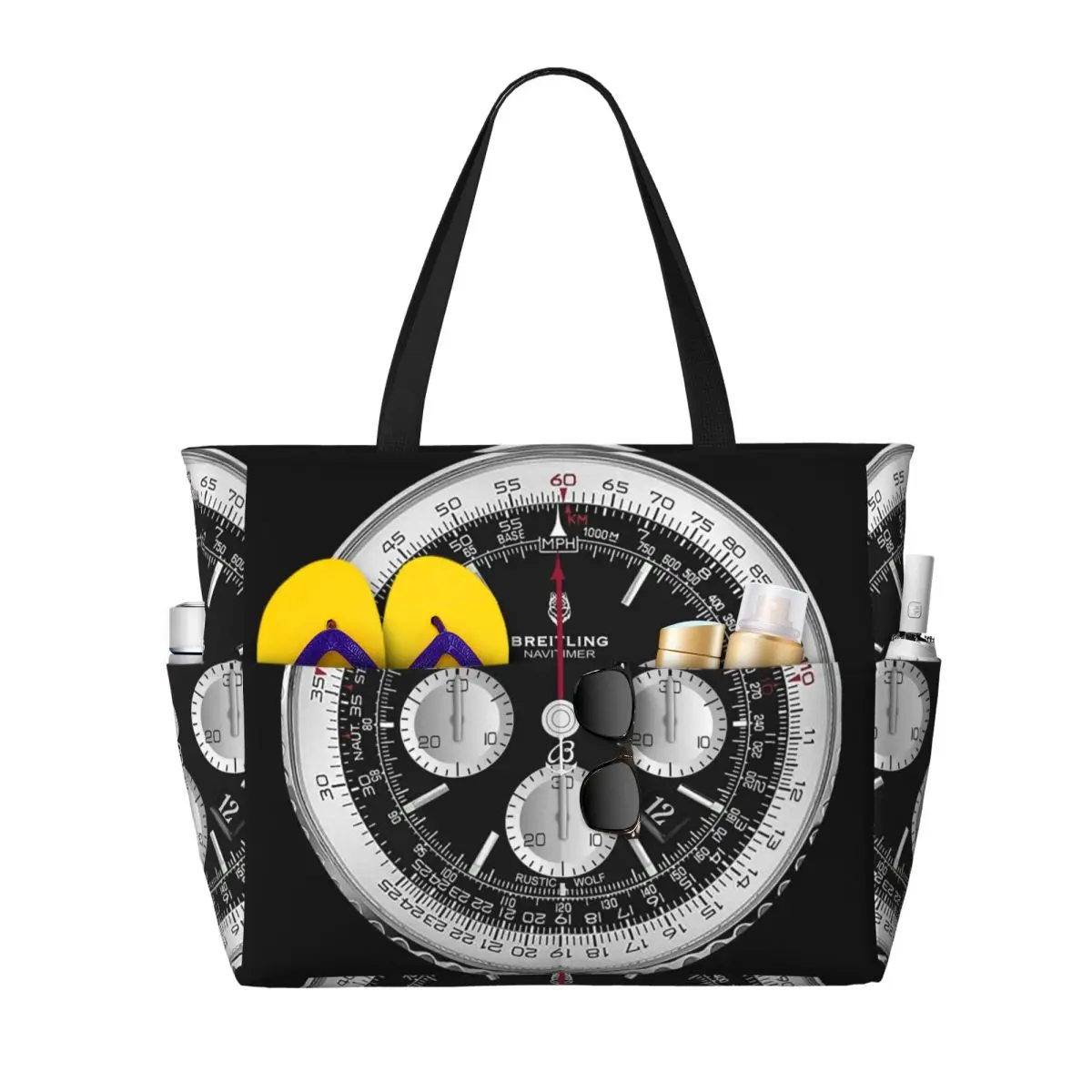Luxury Yoga Bags - กระเป๋าถือชายหาดสีดำสุดหรู กระเป๋าเดินทางขนาดใหญ่สำหรับผู้หญิง กระเป๋าฟิตเนส กระเป๋ากีฬา โยคะ และออกกำลังกาย