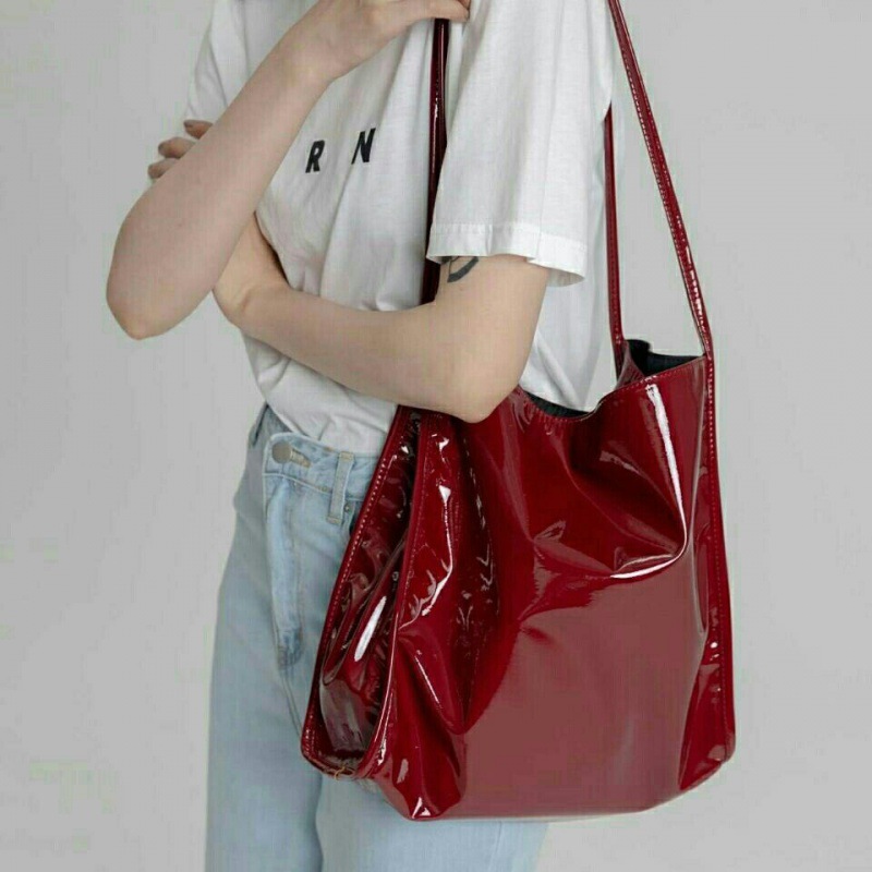 Top Handle Patent Bag - Yogodlns หรูหราสิทธิบัตรหนัง Tote กระเป๋าหญิงขนาดใหญ่ความจุไหล่กระเป๋าขั้นสูง Lady กระเป๋าช้อปปิ้งกระเป๋า