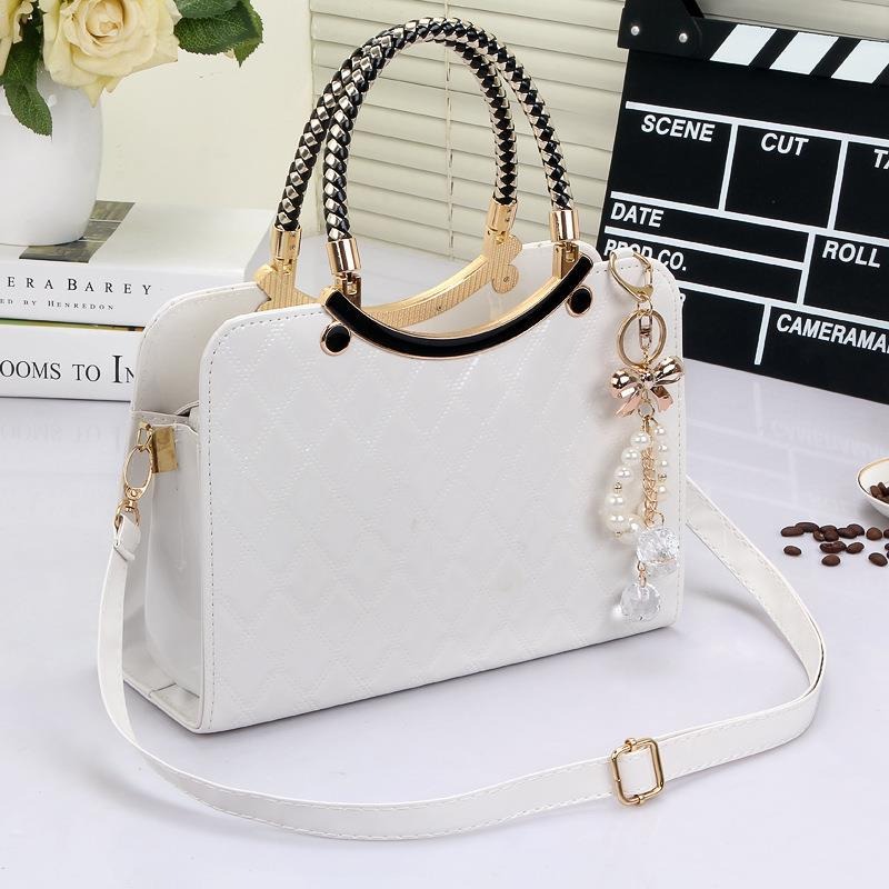 กระเป๋าถือผู้หญิงแบบมันเงา หนั - Top Handle Patent Bag บทวิจารณ์และราคา