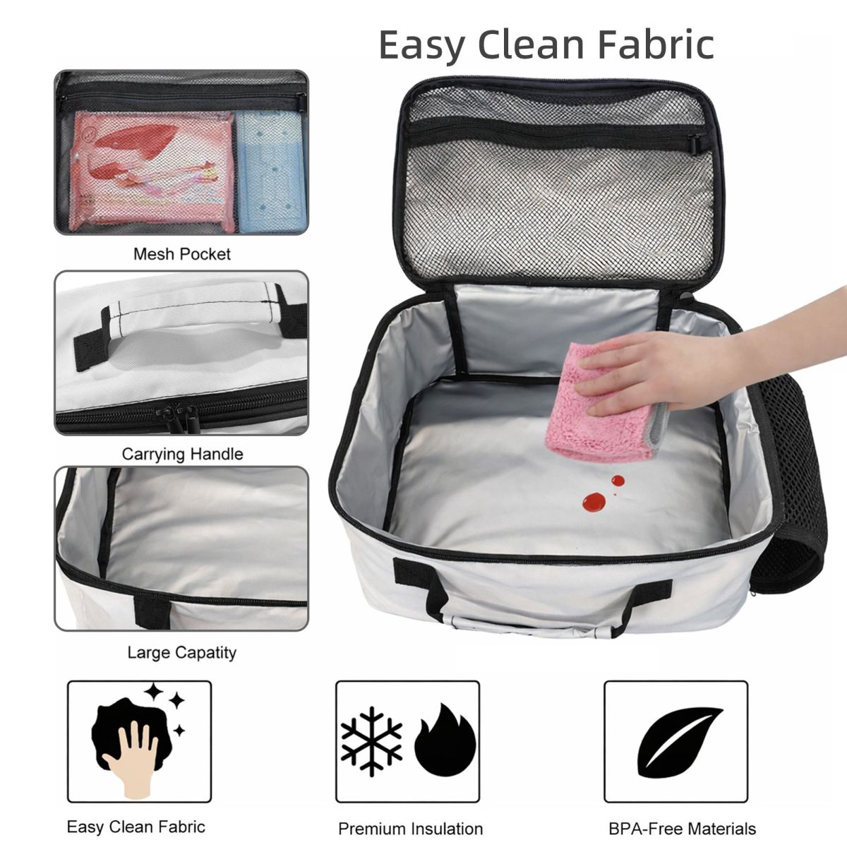 กระเป๋าใส่อาหารกลางวันลายดอกไม - Luxury Bags For Kids บทวิจารณ์และราคา