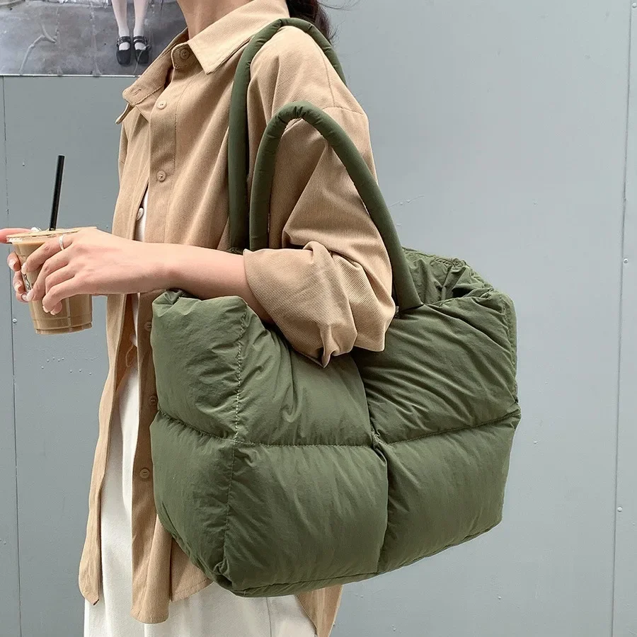 กระเป๋าบุนวมคอตตอนขนาดใหญ่สำหร - Luxury Quilted Bags บทวิจารณ์และราคา