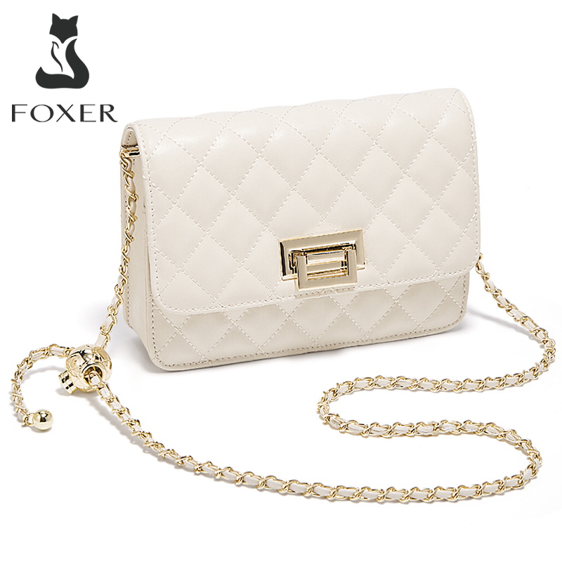 FOXER 2026 กระเป๋าสะพายข้างผู้ - Chain Crossbody Quilted บทวิจารณ์และราคา