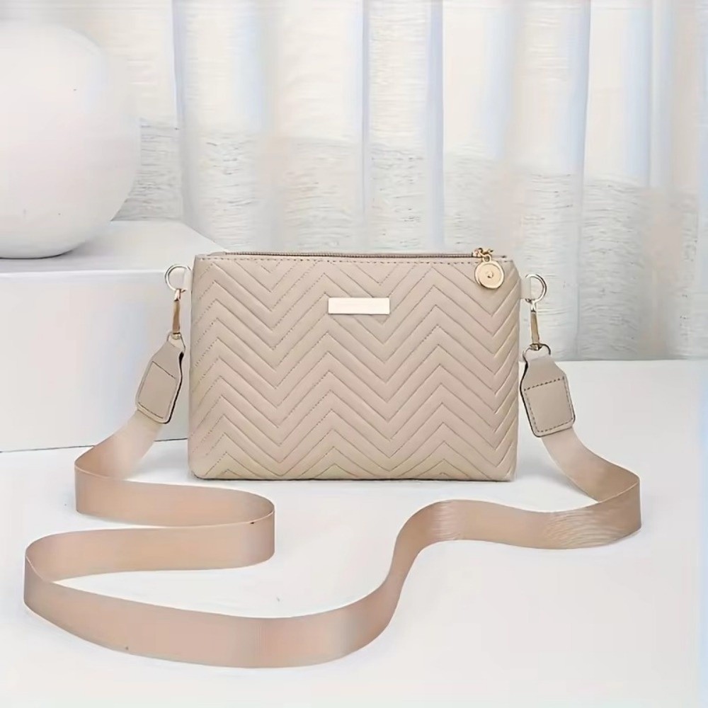 กระเป๋าสะพายข้างแบบควิลท์ลายคล - Chain Crossbody Quilted บทวิจารณ์และราคา