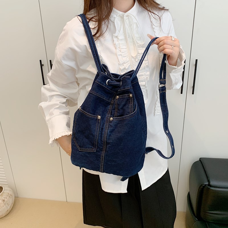 ผ้ายีนส์กระเป๋าเป้สะพายหลังหญิ - Luxury Bags For Kids บทวิจารณ์และราคา