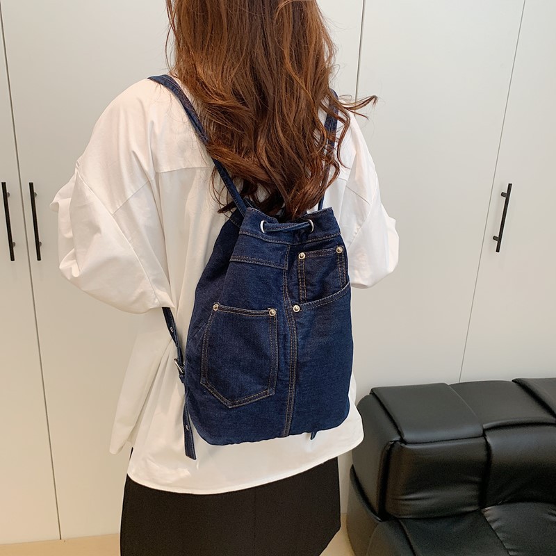 ผ้ายีนส์กระเป๋าเป้สะพายหลังหญิ - Luxury Bags For Kids บทวิจารณ์และราคา