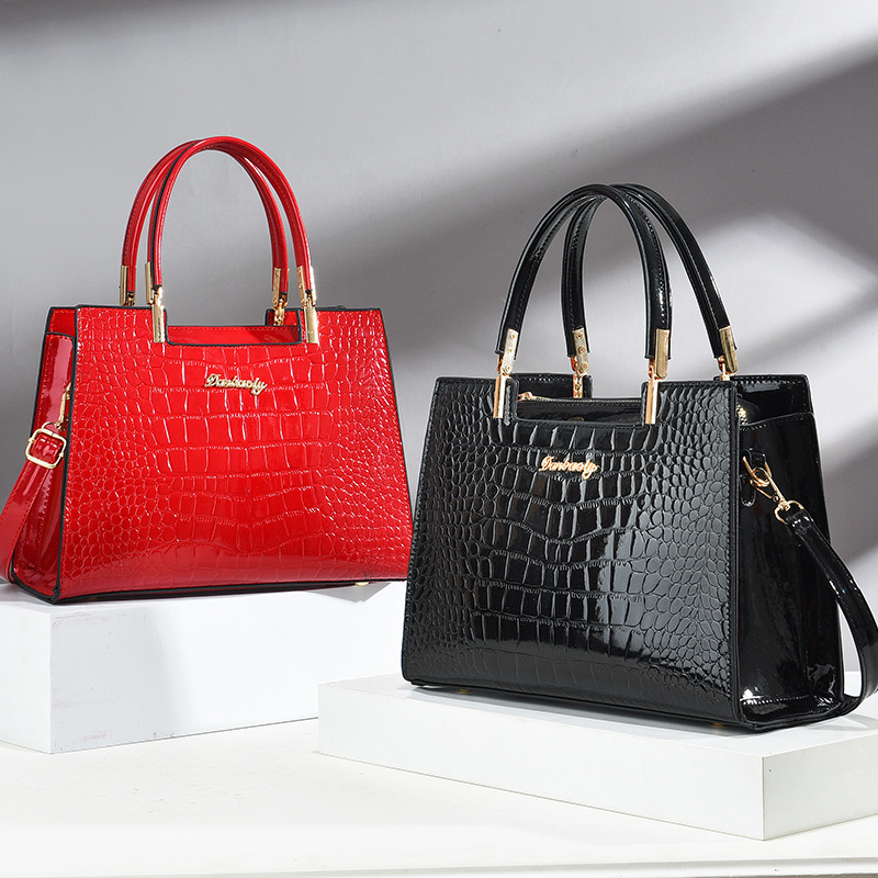 จระเข้นูน Tote กระเป๋า,สิทธิบั - Top Handle Patent Bag บทวิจารณ์และราคา