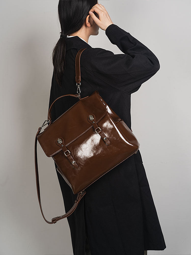 กระเป๋าสะพายไหล่ทรงสี่เหลี่ยมห - Top Handle Patent Bag บทวิจารณ์และราคา