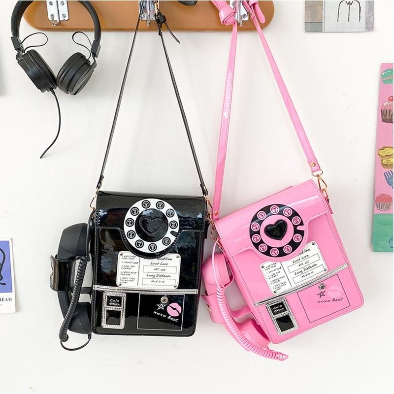 G5AE Women โทรศัพท์รูปกระเป๋าถ - Top Handle Patent Bag บทวิจารณ์และราคา