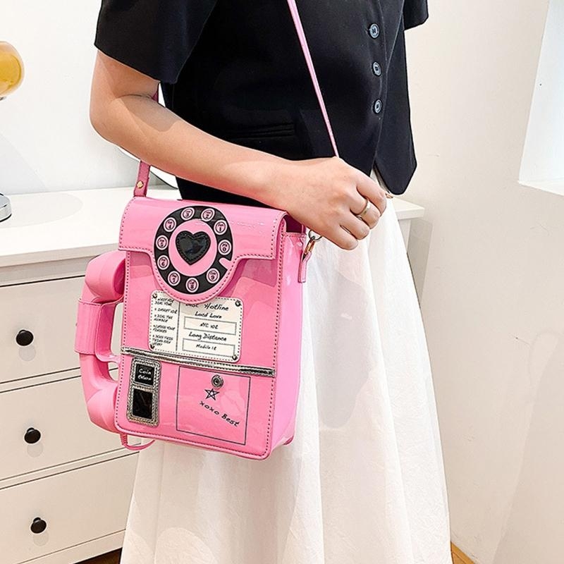 G5AE Women โทรศัพท์รูปกระเป๋าถ - Top Handle Patent Bag บทวิจารณ์และราคา