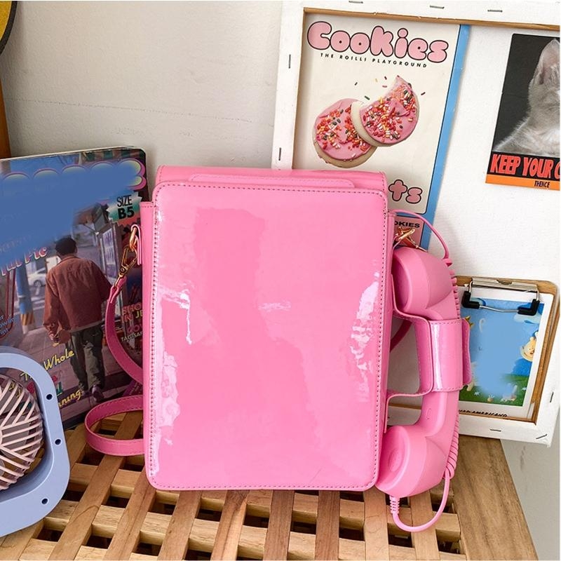 G5AE Women โทรศัพท์รูปกระเป๋าถ - Top Handle Patent Bag บทวิจารณ์และราคา