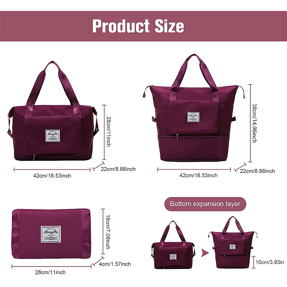 ขนาดใหญ่ความจุพับกระเป๋าเดินทา - Luxury Yoga Bags บทวิจารณ์และราคา