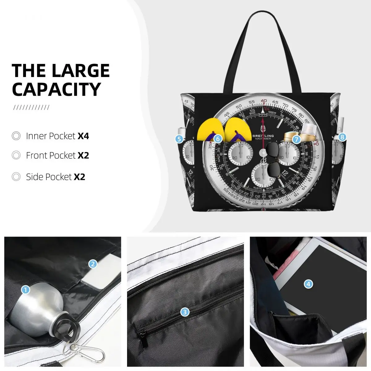 กระเป๋าถือชายหาดสีดำสุดหรู กระ - Luxury Yoga Bags บทวิจารณ์และราคา