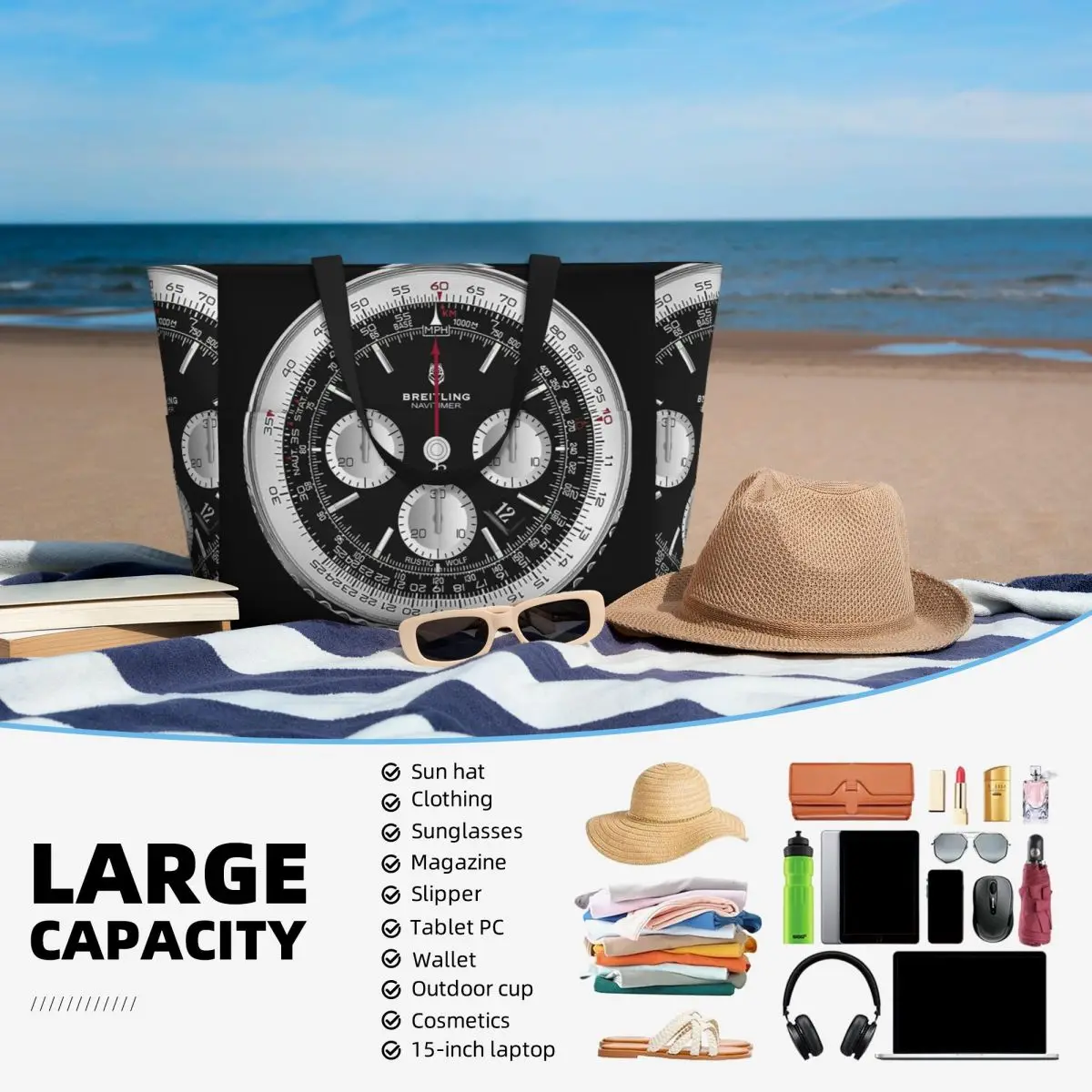 กระเป๋าถือชายหาดสีดำสุดหรู กระ - Luxury Yoga Bags บทวิจารณ์และราคา
