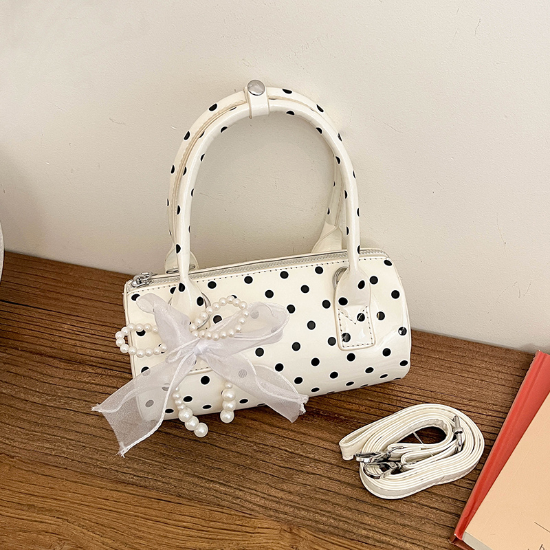 กระเป๋าถือมินิลายจุดสไตล์เกาหล - Top Handle Patent Bag บทวิจารณ์และราคา