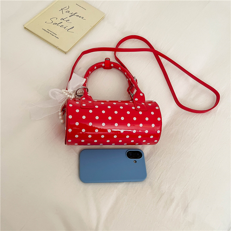 กระเป๋าถือมินิลายจุดสไตล์เกาหล - Top Handle Patent Bag บทวิจารณ์และราคา