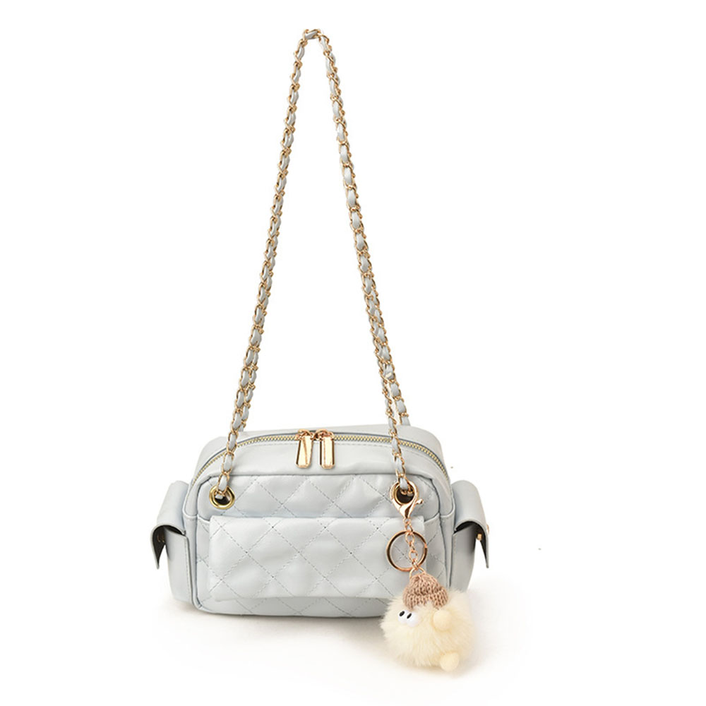 กระเป๋าสะพายข้างลายควิลท์ ดีไซ - Chain Crossbody Quilted บทวิจารณ์และราคา